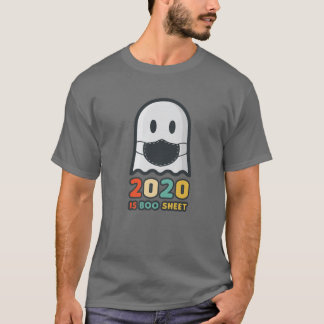 2020 Boo Datablad Wearing Mask Halloween Ghos T-shirt