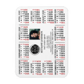 2020 Calendar Business Logo Foto's Easy Custom Magneet (Verticaal)