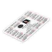2020 Calendar Business Logo Foto's Easy Custom Magneet (Linkerzijde)