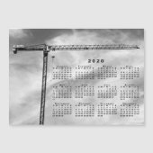 2020 Calendar Chic Construction Crane Photo (Voorkant)