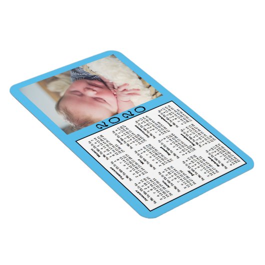2020 Calendar Magnet Custom Color Magnet Magneet (Rechterzijde)