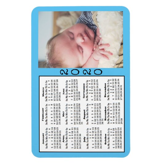 2020 Calendar Magnet Custom Color Magnet Magneet (Verticaal)