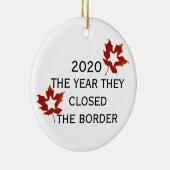 2020 Canada VS Verenigde Staten Jaar dat ze de gre Keramisch Ornament (Rechts)