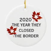 2020 Canada VS Verenigde Staten Jaar dat ze de gre Keramisch Ornament (Achterkant)