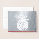 2020 Chinees Wenskaart van het jaar Luxe 2020 Folie Kaarten (Voorkant met envelop)