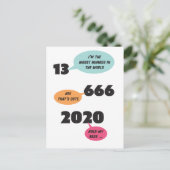 2020 competes voor Worst Number in de wereld Briefkaart (Staand voorkant)