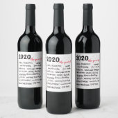 2020 COVID 19 Funny quotes Wijn Etiket (Flessen)