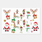 2020 Covid Christmas Face masker Santa Reindeer Inpakpapier Vel (Voorkant)