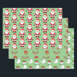 2020 Covid Christmas Face masker Santa Snowman Inpakpapier Vel<br><div class="desc">Dit ontwerp werd gecreeerd door digitale kunst. Het kan worden gepersonaliseerd door de aanpassingsoptie te kiezen. Neem contact met me op colorflowcreations@gmail.com als je dit ontwerp op een ander product wilt gebruiken. Koop mijn oorspronkelijke abstracte acrylschilderij te koop op www.etsy.com/shop/colorflowart. Zie meer van mijn creaties of volg me op www.facebook.com/colorflowcreations,...</div>