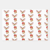 2020 Covid Christmas Face masker Santa Snowman Inpakpapier Vel (Voorkant 2)