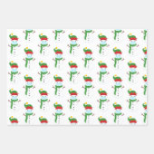 2020 Covid Christmas Face masker Santa Snowman Inpakpapier Vel (Voorkant 3)