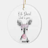 2020 Covid Funny Oh, wat een jaar geleden Keramisch Ornament (Links)