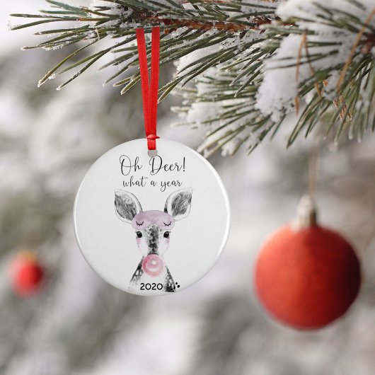 2020 Covid Funny Oh, wat een jaar geleden Keramisch Ornament