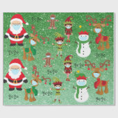 2020 Covid Quarantaine Kerstmasker Cadeaupapier (Vlak)