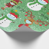 2020 Covid Quarantaine Kerstmasker Cadeaupapier (Hoek)