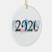 2020 Covid Quarantine herdenkingskerst Keramisch Ornament (Rechts)