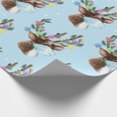 2020 Covid Rudolf Rendier Kerstmasker Cadeaupapier (Hoek)