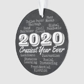 2020 Craziest Year Ever Funny Souvenir Keepomwille Ornament (voorkant)