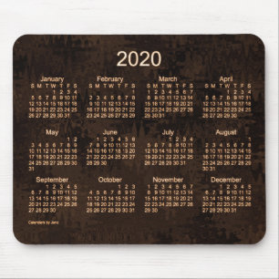 2020 Crazy Quilt Brown Agenda van Janz Muismat