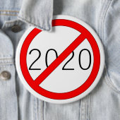 "2020 Cross-out" (HELDER) Ronde Button 6,0 Cm (In situ)