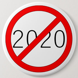"2020 Cross-out" (HELDER) Ronde Button 6,0 Cm