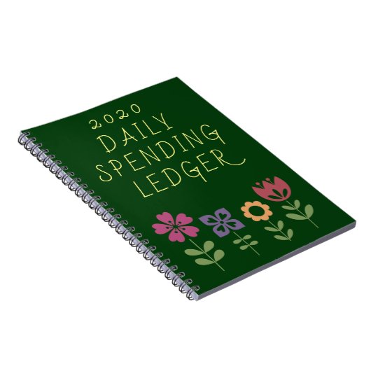 2020 Dagelijkse bestedingen Leidere financiële gro Notitieboek (Rechterzijde)