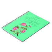 2020 Daily Spending Ledger Pink Peonies Financial Notitieboek (Linkerzijde)