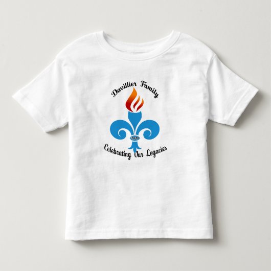 2020 Davillier Virtual Reunion Toddler T-Shirt (Voorkant)
