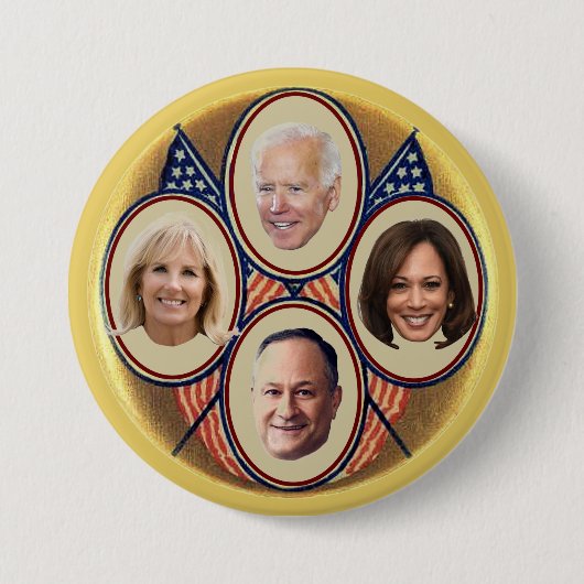2020 Democratische Presidentieel Ticket Ronde Button 7,6 Cm (Voorkant)