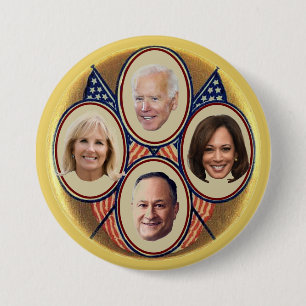 2020 Democratische Presidentieel Ticket Ronde Button 7,6 Cm