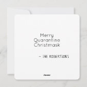 2020 Een jaar om grappige kerstflat te onthouden Feestdagenkaart (Achterkant)