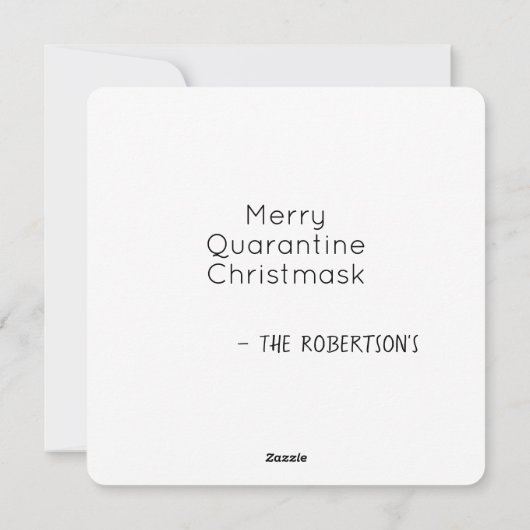 2020 Een jaar om grappige kerstflat te onthouden Feestdagenkaart (Achterkant)