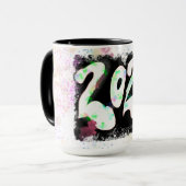 2020 Een lelijk jaar met kunst en tekst Mok (Voorkant links)