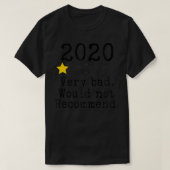 2020 Eén ster erg slecht T-shirt (Design voorkant)