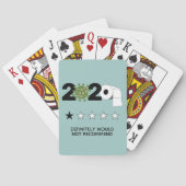 2020 - Eén ster zou niet aanraden Pokerkaarten (Achterkant)