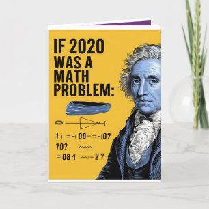 2020: een Wiskunde probleem dat je niet kunt oplos Feestdagen Kaart