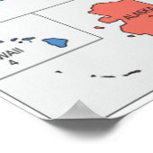 2020 Electoral College Amerikaanse verkiezingskaar Poster (Hoek)