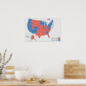 2020 Electoral College Amerikaanse verkiezingskaar Poster (Keuken)