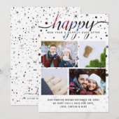 2020 FEESTELIJK Nieuws Kleurafstemming Typografie  Feestdagenkaart (Voorkant / Achterkant)