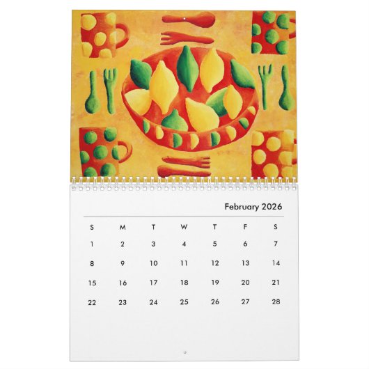 2020 Food Art door Julie Nicholls Kalender (Feb 2026)