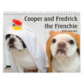 2020 French Bulldog Calendar for Hondenliefhebbers Kalender (Hoes)