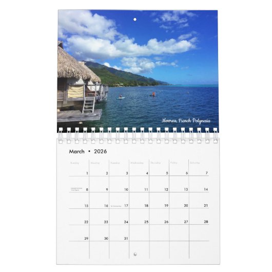 2020 French Polynesië Souvenir Agenda Kalender (Mar 2026)