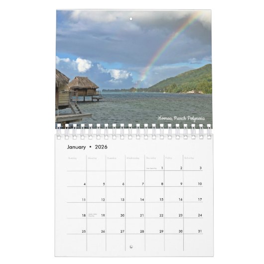 2020 French Polynesië Souvenir Agenda Kalender (Jan 2026)
