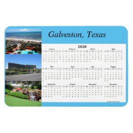 2020 Full Year Magnetic Calendar Magnet Magneet