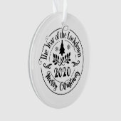 2020 Funny Festive Holiday Foto Kerstmis Ornament (voorkant)