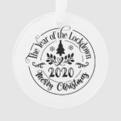 2020 Funny Festive Holiday Foto Kerstmis Ornament (voorkant)