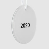 2020 Funny Simple Plain Niets bedekte kerst Ornament (voorkant)
