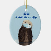 2020 Funny Year as No Otter Cute Keramisch Ornament (Rechts)