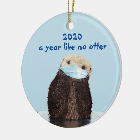 2020 Funny Year as No Otter Cute Keramisch Ornament (Links)