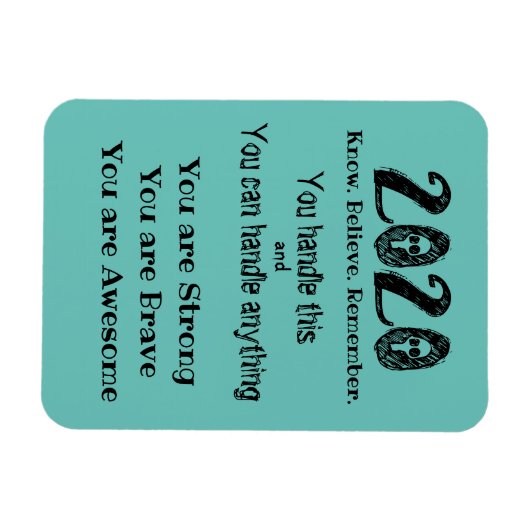 2020 geloven in jezelf magneet (Horizontaal)